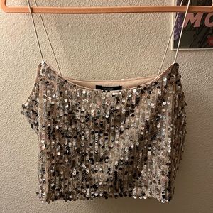 Forever 21 Sequin Crop Top